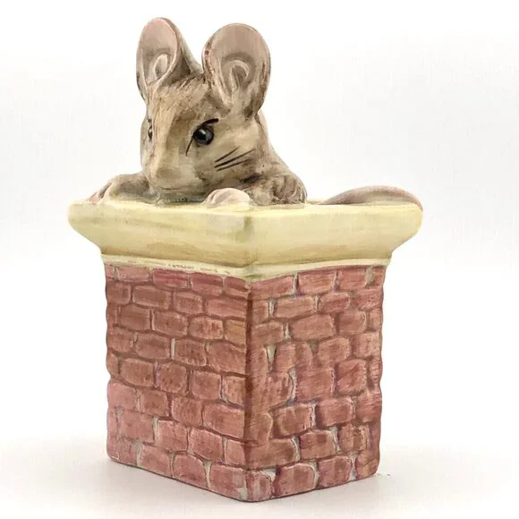 Royal Albert Beatrix Potter Tom Thumb Mouse Figurine Porcelain England Vintage - Picture 2 of 15